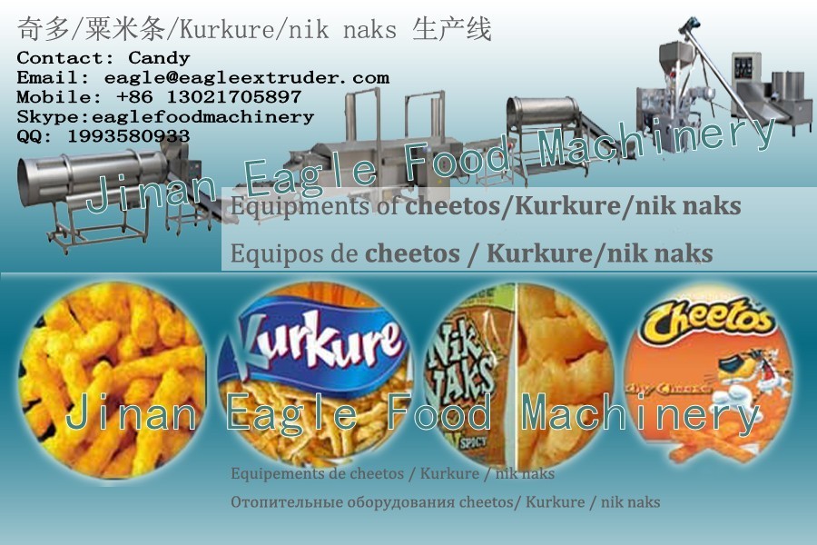 Kurkure cheetos καλαμποκιού εξώθησης αετών Jinan nik nak που κατασκευάζει τις μηχανές
