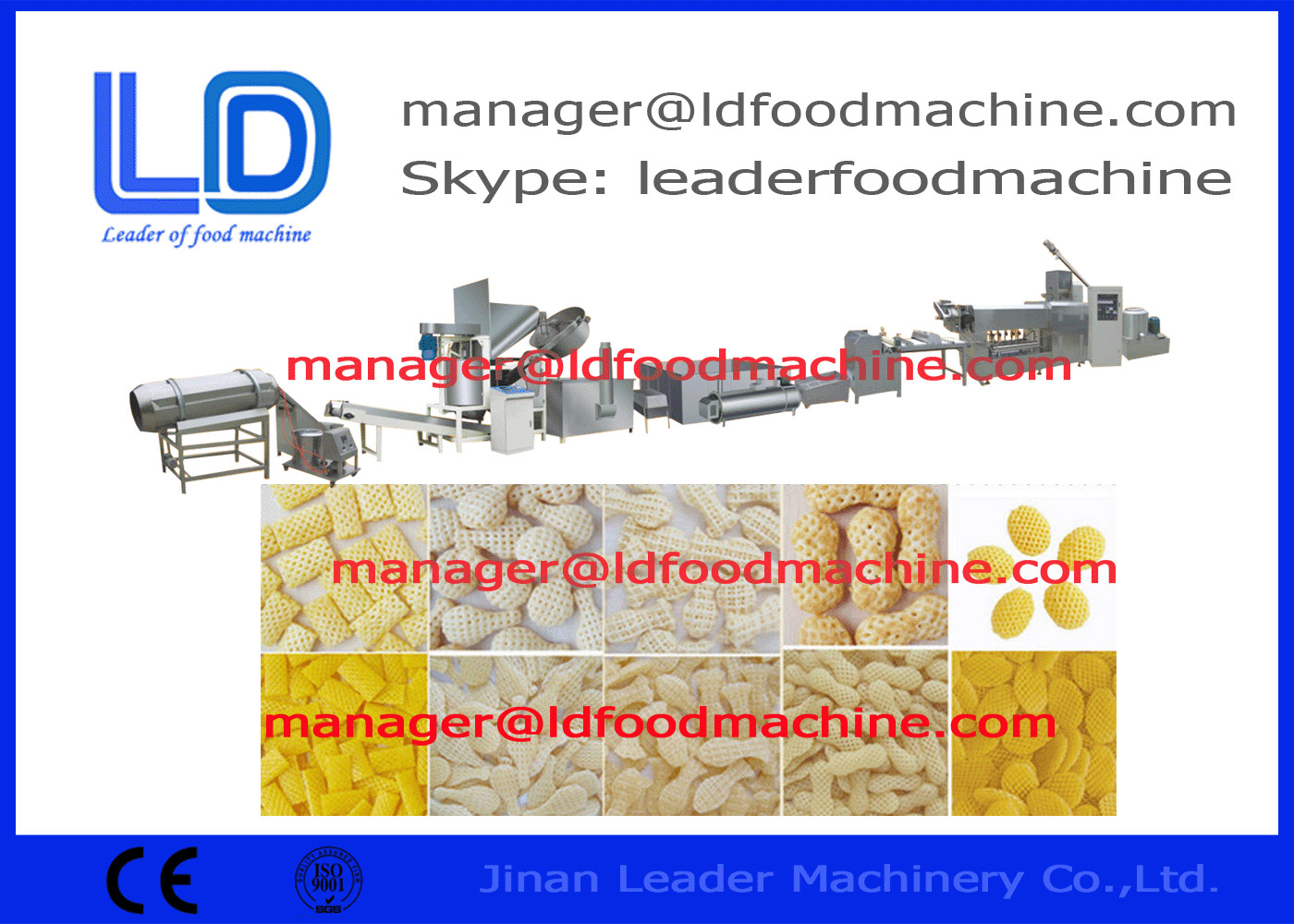 Τραγανός τρισδιάστατος σβόλος πρόχειρων φαγητών αμύλου πατατών που κατασκευάζει την τηγανίζοντας μηχανή τροφίμων μηχανών
