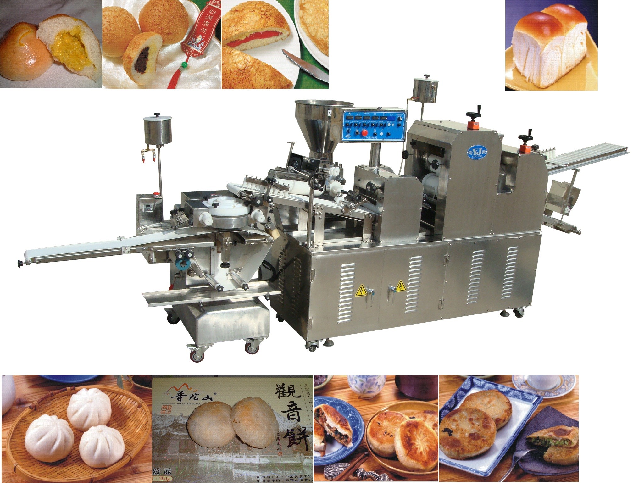 Τρόφιμα που καθιστούν τις μηχανές Encrusting αυτόματες για το ψωμί πιπεροριζών